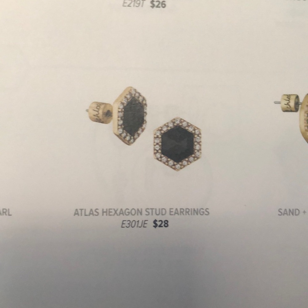 Atlas hexagon studs - Picture 2 of 2